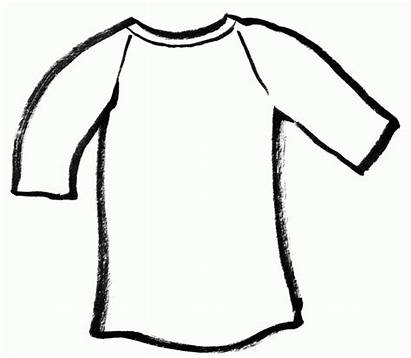Coloring Shirt Clipart Pages Colouring Blank Template