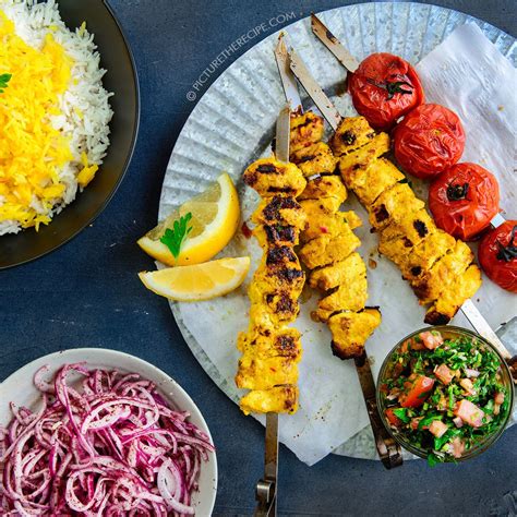 Persian Chicken Joojeh Kebabs Recipe Persian Chicken Kebab Recipes
