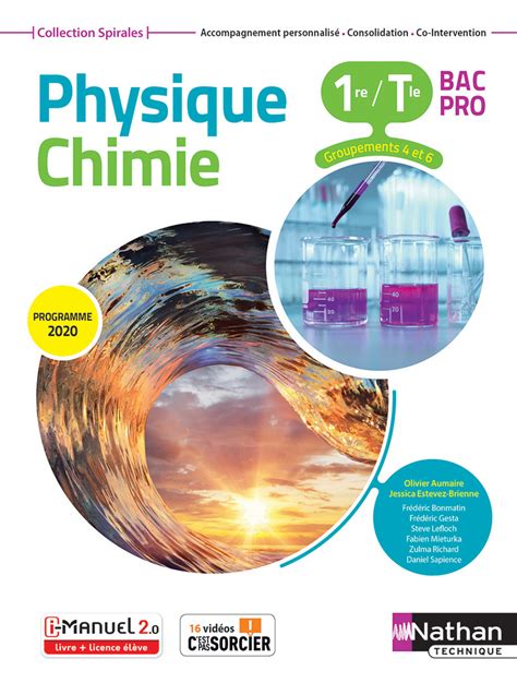 Physique Chimie 1retle Bac Pro Groupements 3 4 5 Et 6 Livre