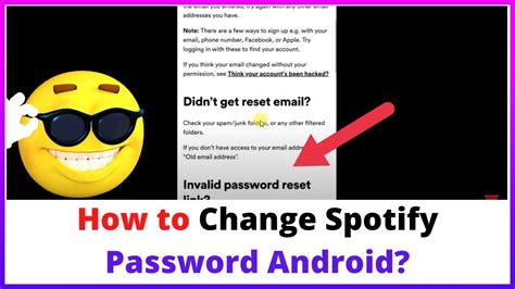 How To Change Spotify Password Android Youtube