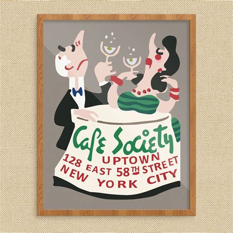 café society nightclub uptown new york city print fridgedoor