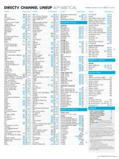 Directv Choice Package Channel List 2019 Printable
