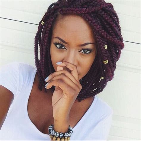 See more ideas about bob braids, braided hairstyles, short box braids. Short box braids … | Short box braids, Natural hair styles
