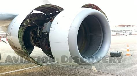 737 Ng Engine Dry Motoring With Fan And Thrust Reverser Cowls Open