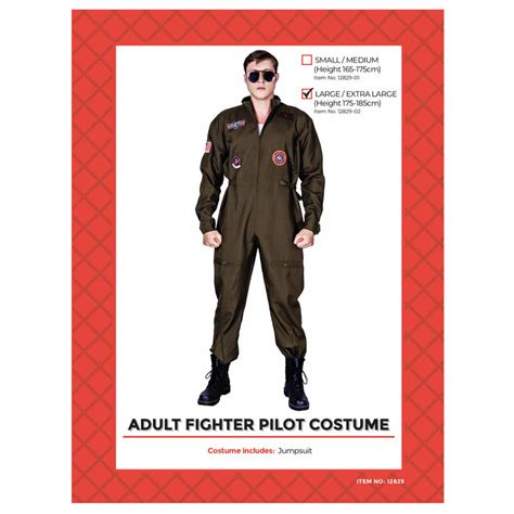 Top Gun Pilot Costume Sydney Costume Shop