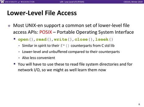 Low Level Io The Posix Layer Cse 333 Winter Ppt Download