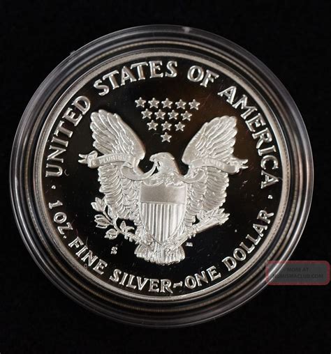 1990 S American Eagle Silver Dollar Proof 99 9 Pure Silver Coin