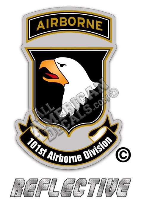 U S Army St Airborne Division Reflective Decal