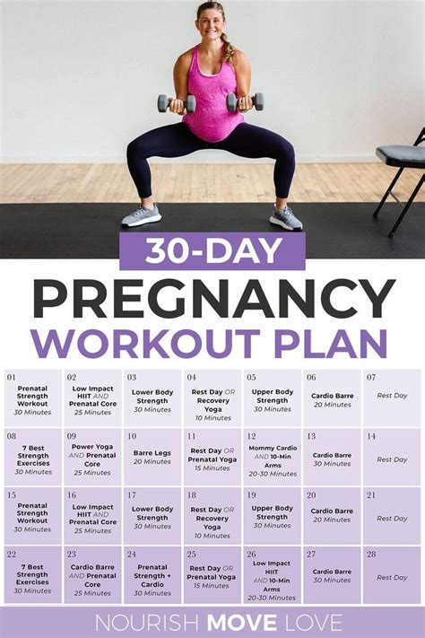 free pregnancy workout plan by trimester nourish move love pregnancy workout pregnancy