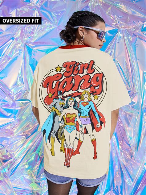 Buy Dc Girl Gang Women Oversized T Shirts Online