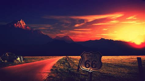 Route Us 66 Photography 4k Hd Photography 4k Wallpapers Images