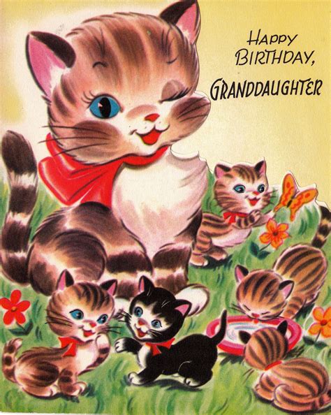 Vintage 21st Birthday Card Granddaughter Bing Images