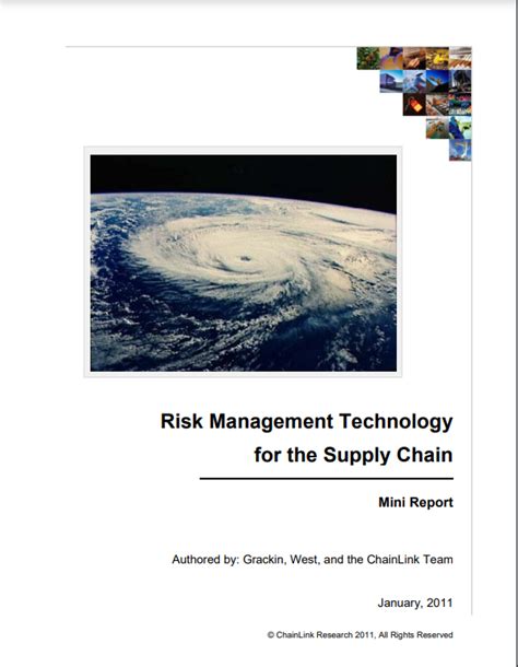 Risk Management Technology For The Supply Chain Chainlink Research