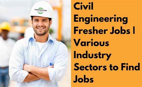 Civil Engineering Fresher Jobs Various Sectors To Find Jobs In 2024