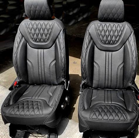 ALEA Leather Seat Covers 2013-2018 Jeep Wrangler JK 2 4 Black Diamond