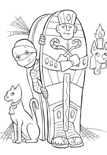Kidsnfun 24 Kleurplaten van Mummies