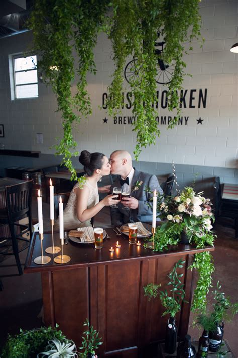 Brewery Wedding Inspiration Conshohocken Brewing Co