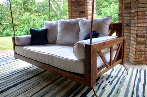 Avery Wood Daybed Porch Swing Etsy Porch Swing Bed Bed Swing