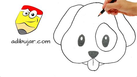 Cómo Dibujar Un Perro Emoji De Whatsapp A Lápiz Dibujos