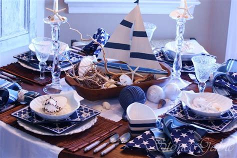 Nautical Table Setting Nautical Table Nautical Table Decor Table