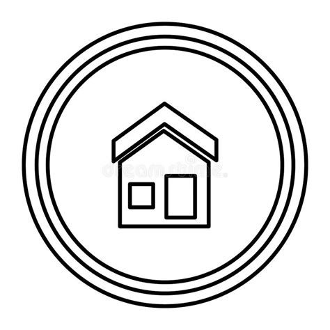 House Exterior Facade Icon Stock Vector Illustration Of Cottage