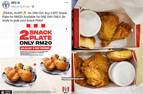 Kfc Snack Plates Combo For Rm On October