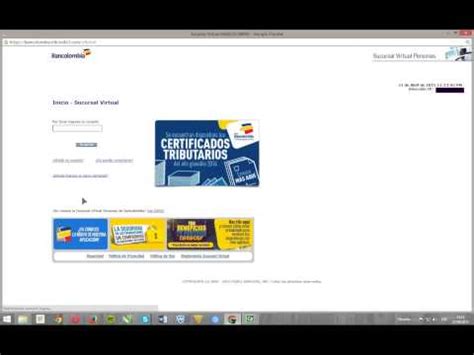Is listed under category finance. Como ingresar en la sucursal virtual de Bancolombia - YouTube
