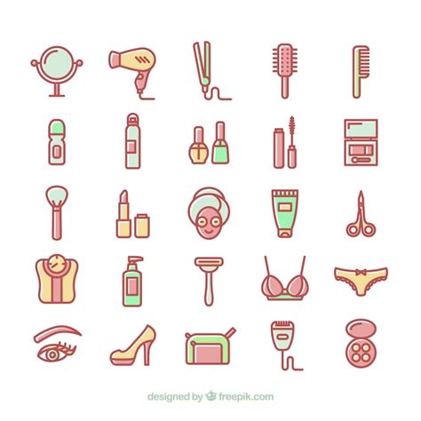 Free Vector Beauty Icons