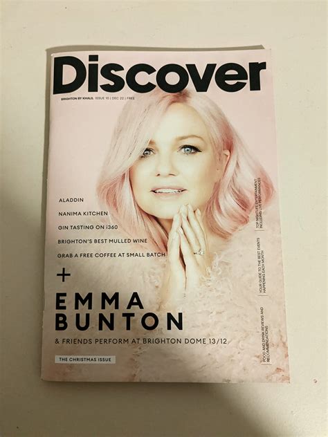 Discover Magazine Christmas 2022 Emma Bunton The Spice Girls