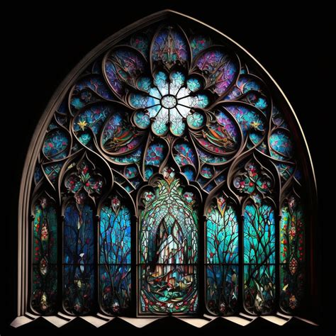 Artstation Gothic Stained Glass Pack 3 Images Artworks
