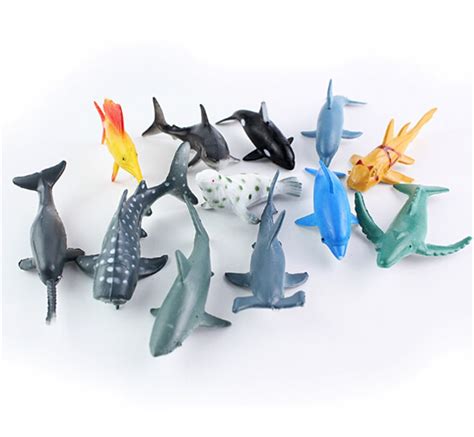 24pcslot Sea Life Model Toys Pvc 4 7cm Pool Fish Toy Early Education