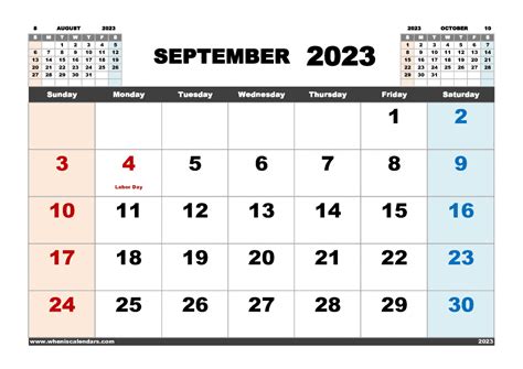 September 2023 Calendar With Holidays Get Calendar 2023 Update