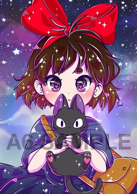 Kiki A6 Print Animecute Animedibujos Animefemale Animekiss