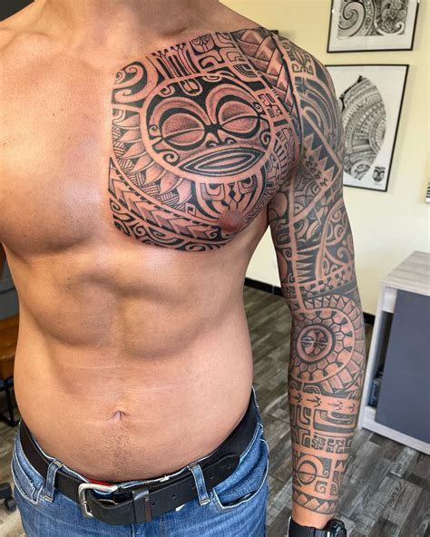 Share 65 Chest Polynesian Tattoo Best Incdgdbentre