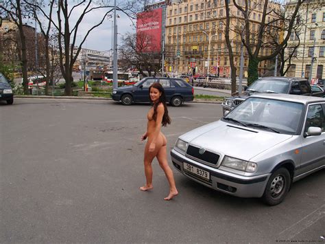 Melisa U Car Audi Flash On Parking Nude In Public 33