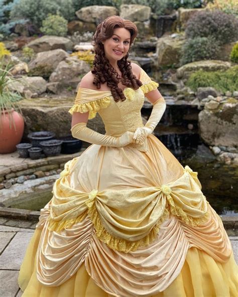 Adult Belle Yellow Princess Costume Dress Ph