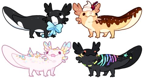 Each page is a mini drawing lesson broken down into easy to follow step by step instructions so that any beginner artist. Axolotl Batch Flatsale! OPEN by https://www.deviantart ...