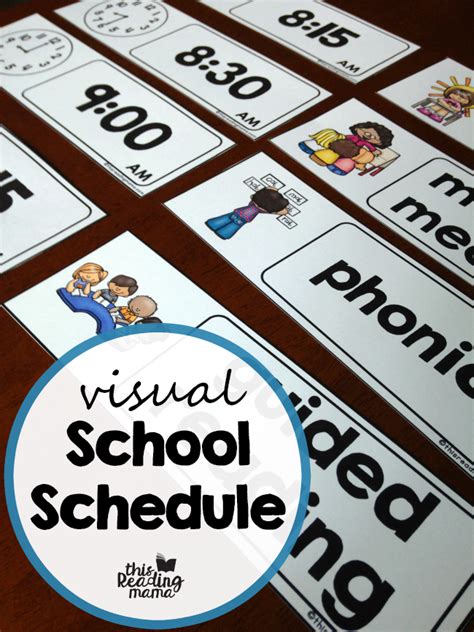 If preschoolers need something more complex, they will show you through their play, however, a single activity still shouldn't take pages to write up. Visual School Schedule {Free!} - This Reading Mama