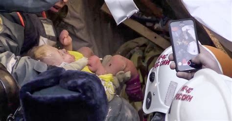 Baby Boy Rescued From Rubble Of Collapsed Building In Russia