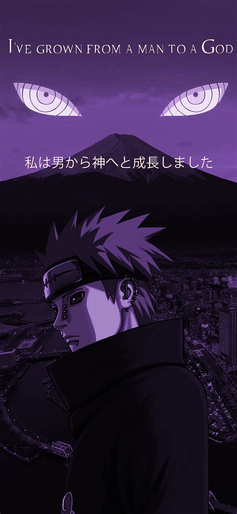 Pain Aesthetic Anime God Iphone Mount Fuji Naruto Rinnegan Hd