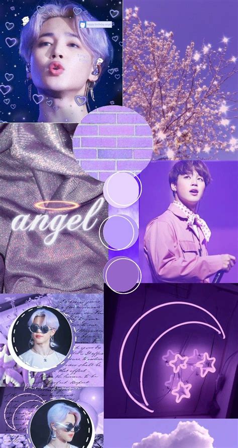 Wallpaper Aesthetic Purple Bts Jimin See More Ideas About Purple