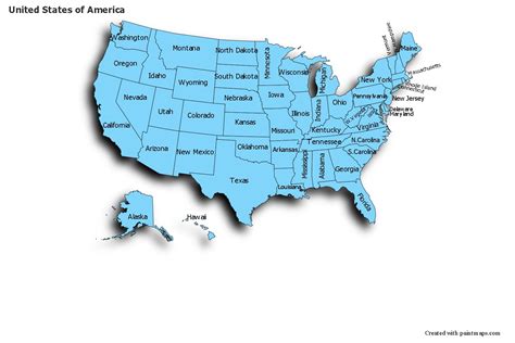 Sample Maps For United States Of America