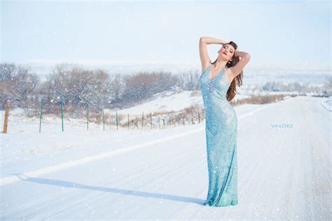 Snow Princess Outdoor Portraits Model Caro Brett Castro Talent