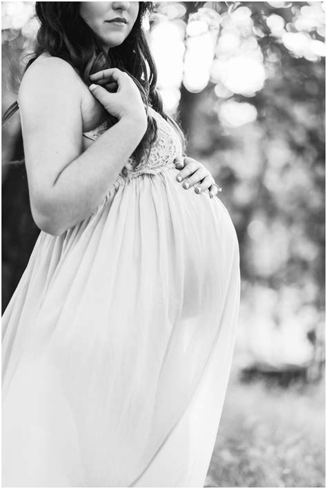 Kristens Romantic Wooded Maternity Session Just Maggie Photography