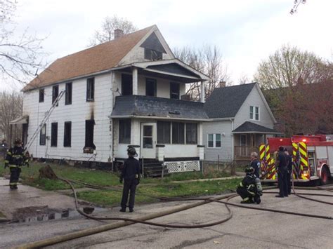 Cleveland Firefighters Battle House Fire On East Side