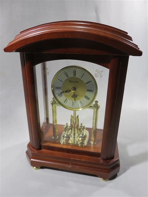 Transitional Design Online Auctions Bulova B1848 Nordale Clock