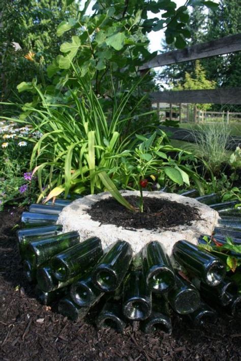 11 Ways To Use Wine Bottles In Your Backyard Bottle Garden Recycled