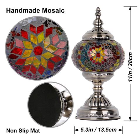 Marrakech Turkish Table Lamp Handmade Mosaic Glass Bedside Lamp