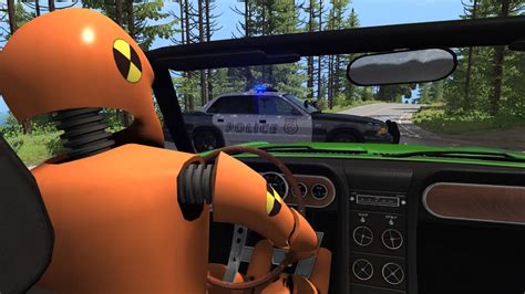 Crash Test Dummy Police Pursuits Beamng Drive Youtube