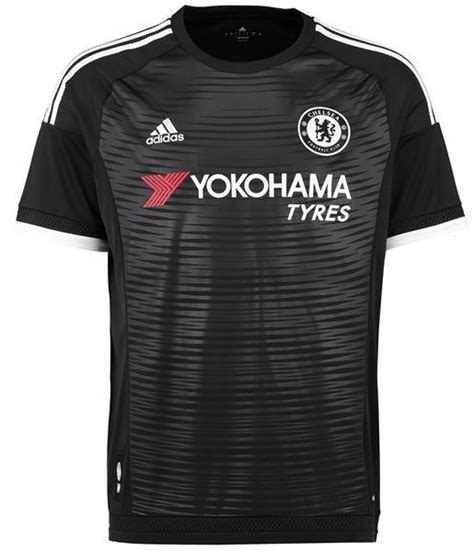 New Chelsea Third Kit 1516 Black Chelsea Shirt 2015 2016 Football
